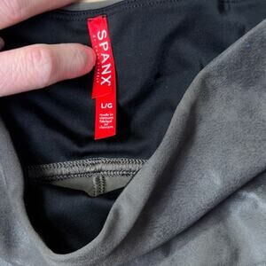 Spanx faux leather leggings Large